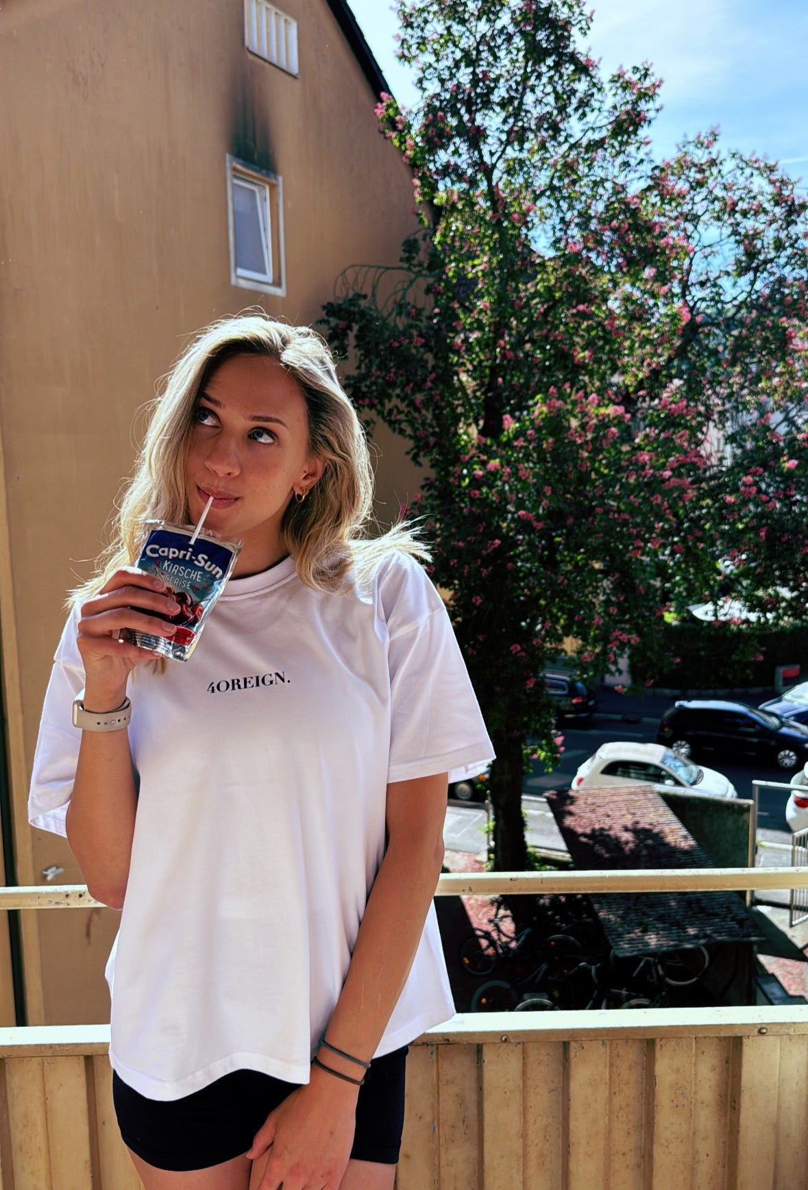 White Boxy 4OREIGN T-Shirt