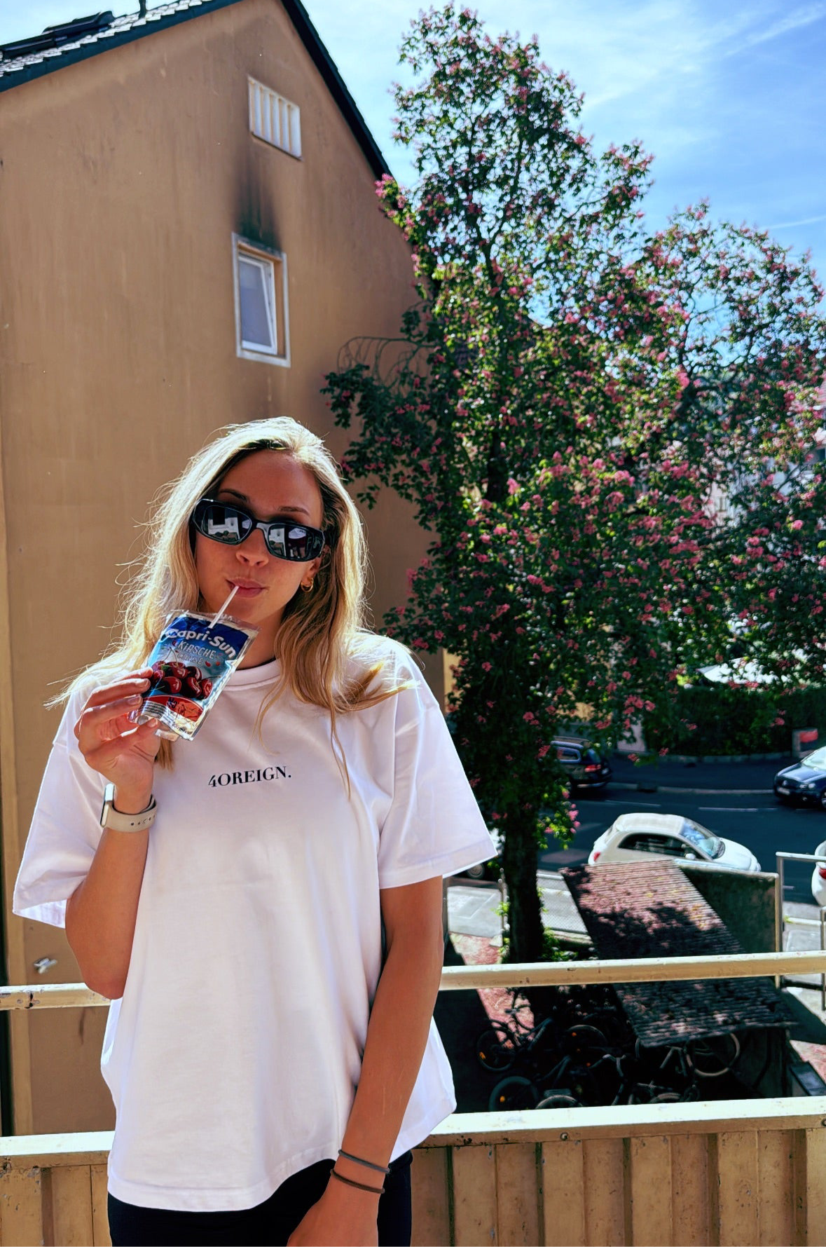 White Boxy 4OREIGN T-Shirt